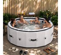 Piscina Spa Hinchable para 4-6 Personas con Hidromasaje y Calentador