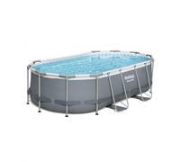 Piscina Tubular Oval 427x250x100 cm con estructura tubular de acero galvanizado resistente a la oxidación y paneles laterales de alta densidad fabricadas con Tritech™