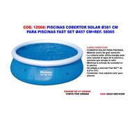 Piscinas cubierta solar 460 cm piscinas steel pro 58253