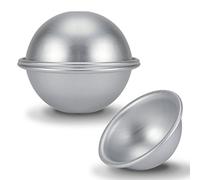 Pissente Molde para Pasteles de Media Bola de 8 Cm Molde para Pasteles con Hemisferio de Aluminio Diseño sin Costuras Transferencia de Calor Rápida Fácil Liberación para Pudines
