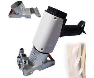 Pistola de aire caliente portátil con pinza plegable y rodillos de silicona para carpintería, formas curvas y rectas, compacta