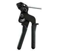 Pistola de Amarre de Cable 1 pieza Alicates for bridas de cables | Herramienta de correa de sujeción autoblocante Tensión automática del cortador de cremallera(Pliers x1 Black)