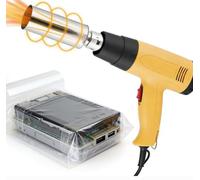 Pistola de calor para sellado de envoltura retráctil de PVC y manualidades, proyectos de bricolaje, embalaje, aplicaciones de película. Temperatura ajustable