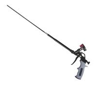 Pistola de Espuma Expandible de 63 cm - Recubrimiento de PTFE, Pistola Profesional para Aplicación de Espuma PU, Sellado, Aislamiento y Relleno para Proyectos DIY (Gris)