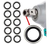 Pistola de impacto eléctrica 1/2 accionamiento | 10 juegos de anillos de llave de plástico 1/2 Anillos de retención de llave de impacto con junta tórica Instalar piezas y accesorios de herramientas