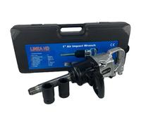 Pistola de Impacto Neumática de 1 pulgada Linea Hd | 2600 N.M, 4000rpm, 2 bocas + estuche. Llave de impacto neumática.