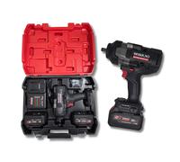 Pistola de Impacto Profesional 1/2” 20V 4.0Ah Brushless 1700Nm con 2 Baterías y Maletín