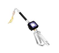 Pistola de medición electrónica de aceite con tubo rígido, pantalla LCD de 5 dígitos y 4 unidades (L, GAL, PT, QT), pistola de reabastecimiento de combustible con batería e indicador de volumen