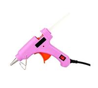 Pistola De Pegamento Fusión En Caliente 70W Con Barra Transparente 7MM, Mini Eléctrica For El Hogar, Herramienta Reparación Temperatura Calor, Juego Palo Especial Unión Rápida Fiable(Pink)