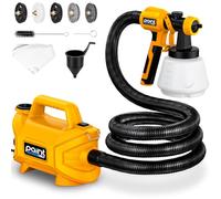 Pistola de Pintar Electrica 650W, Pulverizador de Pintura 5 Boquillas | Maquina para Pintar Paredes de Pintura con Manguera de Aire de 3m y Depósito de 1300ml, para Barnices y Pintura de Paredes
