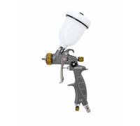 Pistola de pintura mini hvlp 1.0mm con depósito superior de 100ml awt