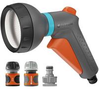 Pistola de riego GARDENA Classic, kit con elementos básicos (modelos: 18365, 18213, 18215, 18225), con chorro y caudal ajustables, resistente a las heladas