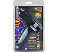 Pistola de Silicona 60W con Interruptor - 220-240V AC - Para Barras 11x100 mm - Incluye 2 Barras Gratis - Uso Bricolaje y Profesional - Negro/Morado