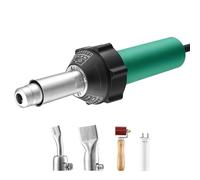 Pistola de soldadura plástico 1600 W, pistola aire caliente for soldar, PVC, TPO y vinilo, kit soplete con láminas PP/PE/PVC