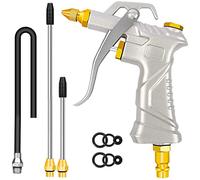 Pistola de soplado de aire - Accesorios de compresor de aire, boquilla plumero, limpiador de herramientas de aire, con 1 boquilla de soplado y 3 extensiones de flujo de aire, herramientas de aire para