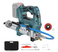 Pistola engrasadora para Makita de 18 V batería, 12000 PSI 160 g/min, prensa de engrase eléctrica, batería de 18 V, motor sin escobillas, indicador LED, engrasadora cuantitativa para máquinas pesadas