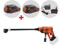 Pistola hidrolimpiadora de batería Black & Decker BCPC18D1 + batería 18V 2Ah gratis - Boquilla 5 en 1