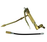 Pistola para bomba de aire geko g01129a, con manguera de metal y goma,