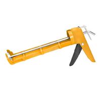 Pistola para Cartuchos de Silicona 310 ml de Chapa de Acero Reforzado, 230 x 55 mm, con Barra de Cremallera de Alta Presión, Aplicación Precisa de Selladores y Adhesivos, Uso Profesional y Bricolaje