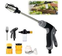Pistola Presion Agua Alta Pulverizadora Universal Limpiador de Jardín | Boquilla Turbina Profesional, Ideal como Pistola Lavar Coche y Pistola Agua Presion Apta para Cualquier Manguera