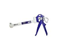 Pistola Profesional para Cartuchos de Silicona de Aluminio - Aplicador Manual con Sistema de Empuje por Fricción - Alta Precisión y Mínimo Esfuerzo - Ideal para Siliconas, Masilla y Selladores de