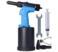 Pistola remachadora de aire industrial SustVita, tracción máxima 18500N, presión de 0,54-0,64 MPA, herramienta de acero de aleación para remaches de 4,8-6,4 mm utilizados en
