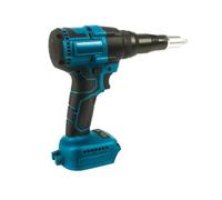 Pistola remachadora eléctrica inalámbrica de 2,4-4,8mm, herramientas eléctricas domésticas, destornillador con luz LED for batería de 18V (no incluida)(Base)