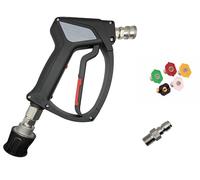 Pistola rotativa de acero inoxidable SGS35 de PressurewasherPartsUK para limpiadoras de alta presión.