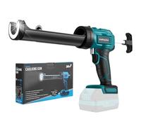 Pistola Silicona Compatible con 18V Makita Batería, Pistola Silicona Bateria de 10 oz/300 ml, Pistola Silicona Electrica Ajuste de 4 Velocidades para llenar y sellar (Sin Batería)