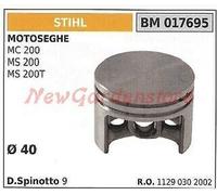 Pistón STIHL Motosierra MC200 MS200 MS200T 017695