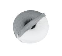 Pitycbo Almohada para Protección de Oído Auricular Cojín Donut con Agujero Ortopédica de con Funda Extraíble Lavable y Estructura, Gris【Tamaño Grande】 Desmontable Y Lavable, 38 10