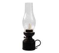 Pitycbo Lámpara de Vela Electrónica Lámpara Vela Electrónica Farol Vela sin Llama Linterna LED Portátil Fuego Efecto Mecha Titilante Material, Negro, Modelo De Balanceo