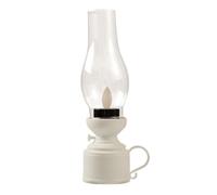 Pitycbo Lámpara de Vela Electrónica Lámpara Vela Electrónica Farol Vela sin Llama Linterna LED Portátil Fuego Efecto Mecha Titilante Material, Blanco, Modelo De Balanceo