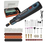 Pixelure Mini Amoladora Eléctrica, 3.7V Herramienta Rotatoria sin Cable Con 96 Accesorios Lápiz de Grabado Eléctrico para Cortar/Esmerilar/Grabar/Perforar, de Manualidades y Creación de Bricolaje