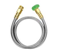 PIXZCSA Extensor de Grifo de Manguera de Agua con Acero Inoxidable,1 PIE | acoplamiento de conexión de manguera de acero inoxidable, extensión de de jardín.