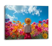 Piy Painting Laminas Decorativas Mar de Flores de Colores Cuadros Decoracion Salon Quadros Decoração Sala Impresiones Sobre Lienzo posters Cuadros Decorativos Dormitorio Cuarto De Baño Cocina 30×40cm