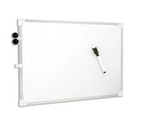 Pizarra Blanca Magnética 30 x 40 cm doble cara con rotulador negro con tapón borrador Starplast