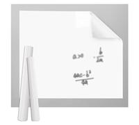 Pizarra blanca magnética, Papel de pizarra autoadhesivo borrado en seco, adhesivo electrostático extraíble for pared, blanco, rollo varios tamaños(47.3x393.8IN(1.2x10m))