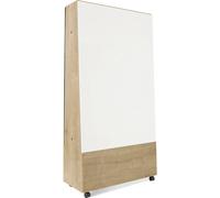 Pizarra blanca móvil NATURAL versión BASIC: chapa de acero pintada