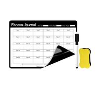 Pizarra blanca para , calendario magnético delgado borrable, kit | Pizarra blanca con planificador semanal, pizarra de planificación de cocina, organizador compacto de borrado en seco para
