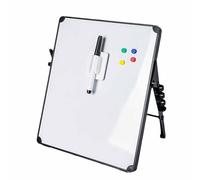 Pizarra Blanca Pequeña Pizarra Magnetica Pizarras Blancas De Rotulador Magnética Whiteboard Rotulador Borrable White Board Borrable Y Regrabable Con Soporte De Sobremesa (White,30x25 cm)
