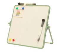 Pizarra Blanca Pequeña Pizarra Magnetica Pizarras Blancas De Rotulador Magnética Whiteboard Rotulador Borrable White Board Borrable Magnético De Sobremesa Con Soporte (Green,28x28 cm)