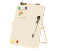 Pizarra Blanca Pequeña Pizarra Magnetica Pizarras Blancas De Rotulador Magnética Whiteboard Rotulador Borrable White Board Borrable Magnético De Sobremesa Con Soporte (White,21x28 cm)
