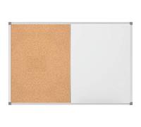 Pizarra combinada Maulstandard, 60 x 45 cm, pizarra blanca, tablón de anuncios magnético, se puede escribir en él, marco de aluminio