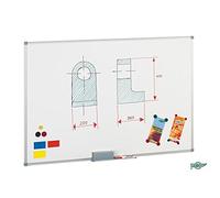 Pizarra magnética Faibo 120 x 200 cm Aluminio Acero Blanco Plateado