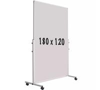 Pizarra móvil de acero lacado PRO Boyd - Planificador semanal, mensual y anual - Magnética - 180x120 cm