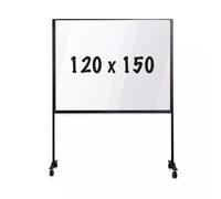 Pizarra móvil PRO Heath - Acero lacado - Blanco - 120x150 cm