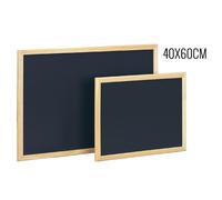 Pizarra negra marco de madera 40x60