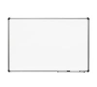 Pizarra para Rotuladores, Pizarra Blanca Pared, Pizarra Rotulador Marco de Aluminio, Pizarra Blanca de Melamina para Uso Escolar, Laboral o Personal, Superficie Suave · m-office (90x60cm)