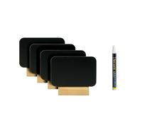 Pizarra Securit Con soporte Set 7,5 x 9,2 cm 4 Unidades